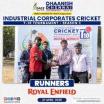 Industrial Corporates Cricket T-10 Tournament – Season 3Winners: 🏆 SalcompRunners: 🥈 Royal Enfield